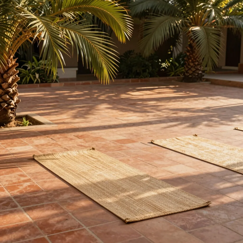 Sunset Courtyard Yoga Session