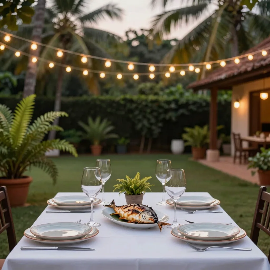 Private Courtyard Seafood Dinner